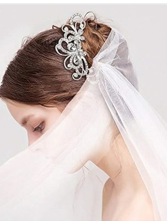 Silver Bridal Hair Comb and Pin Set – 32-Piece Women’s Accessories main image 5